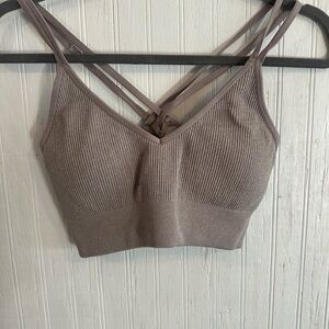 Aerie, Ribbed Strappy Sports Bra